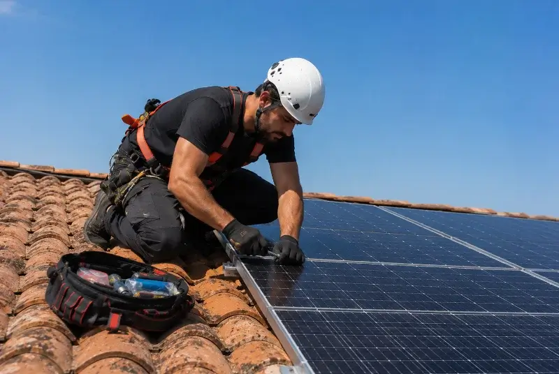 Maintenance et monitoring de panneaux solaires à Sorbets