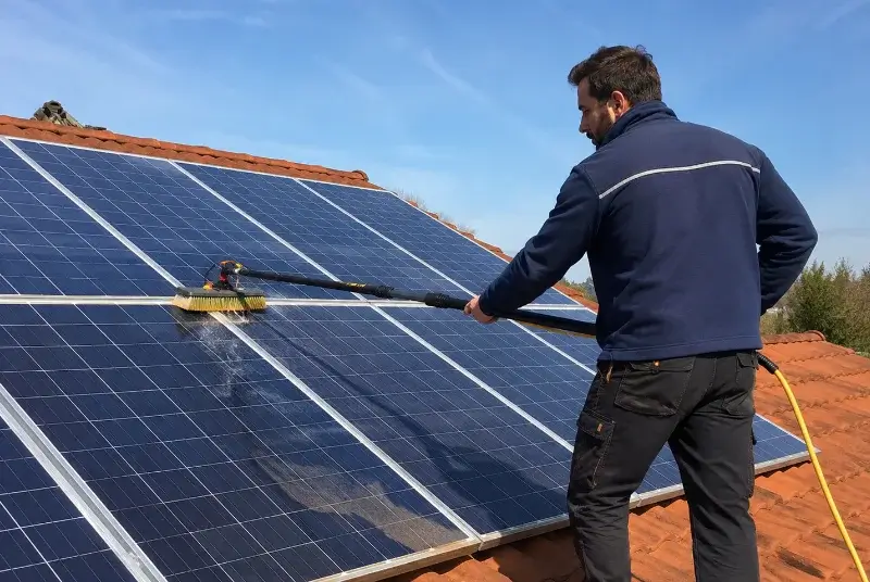 Nettoyage et entretien de panneaux solaires à Sorbets